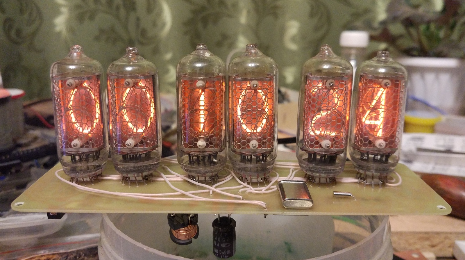 Nixie clock: my first watch on IN-8-2 indicators - My, With your own hands, Homemade, Handmade, , Nixie clock, Longpost