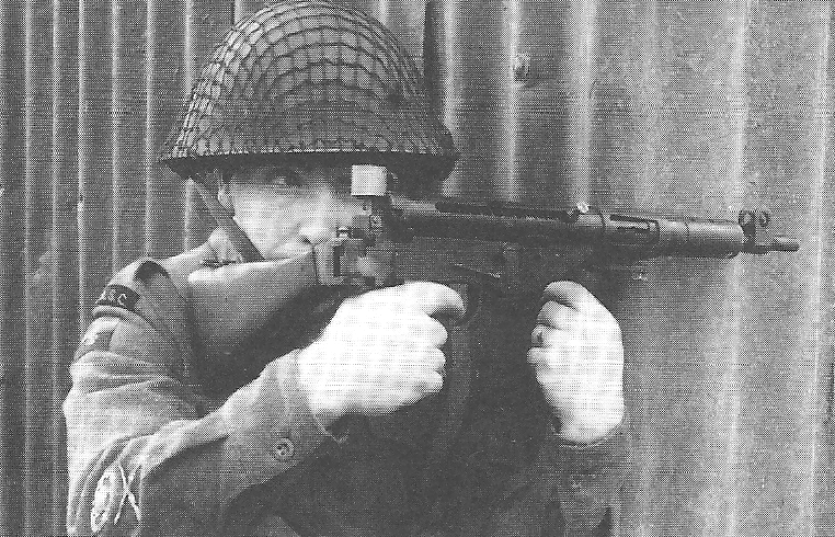 Grandpa Corner shot. - Weapon, Submachine gun, British scientists, The Second World War