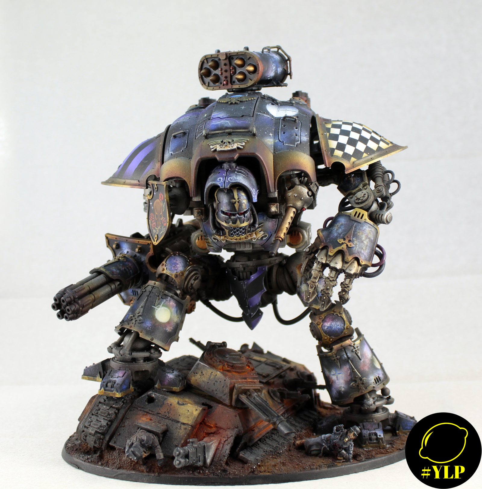 Imperial Knight - Моё, Wh miniatures, Миниатюра, Warhammer, Warhammer 40k, Imperial Knight, Моделизм, Длиннопост