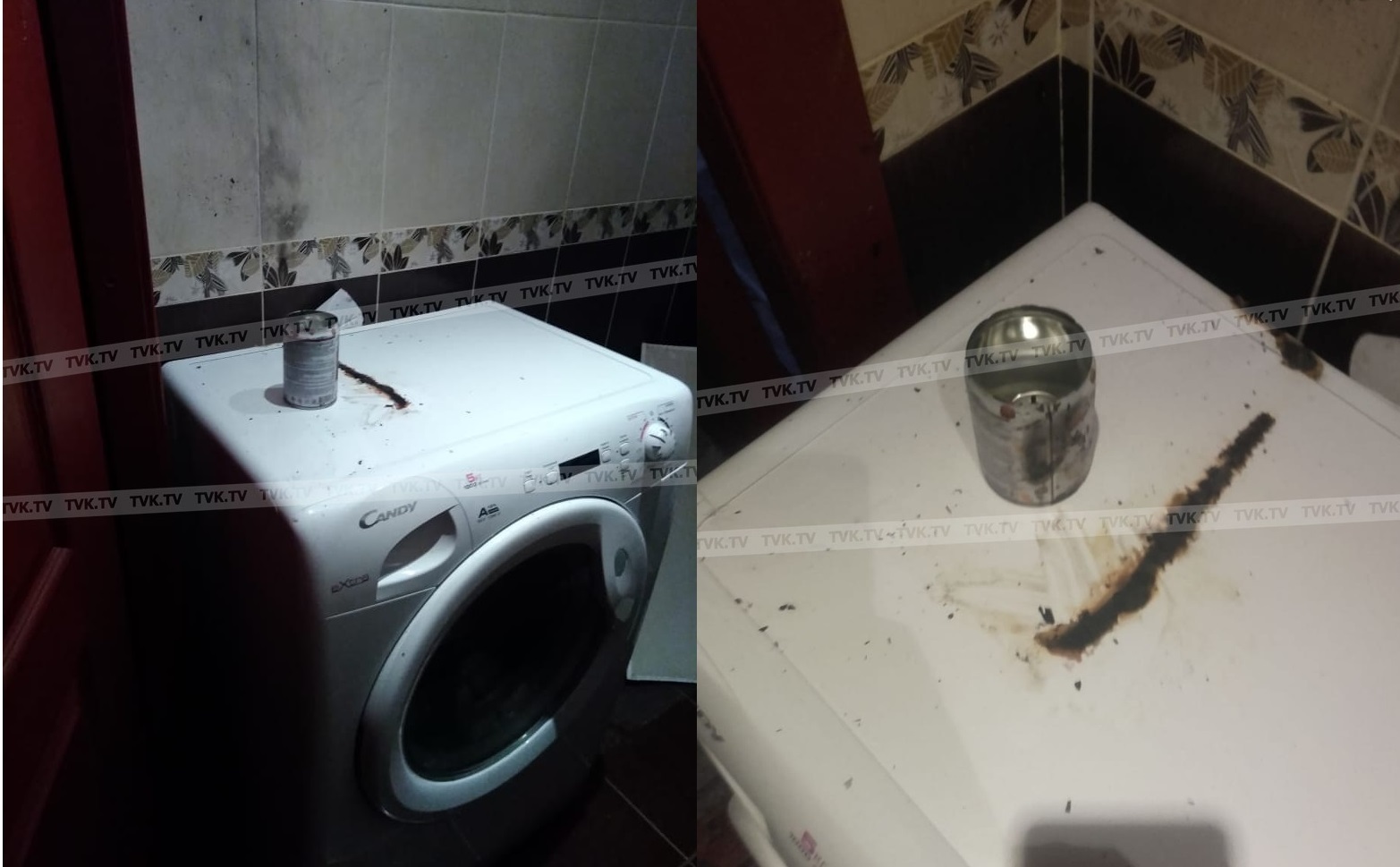 From a candle, gas exploded in an apartment building in Berdsk, but not quite like that! - Spray can, Gas, House, Explosion, Door