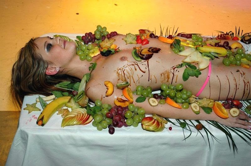 Dinner is served! - NSFW, Dish, Erotic, Girls, Body, Food, Longpost