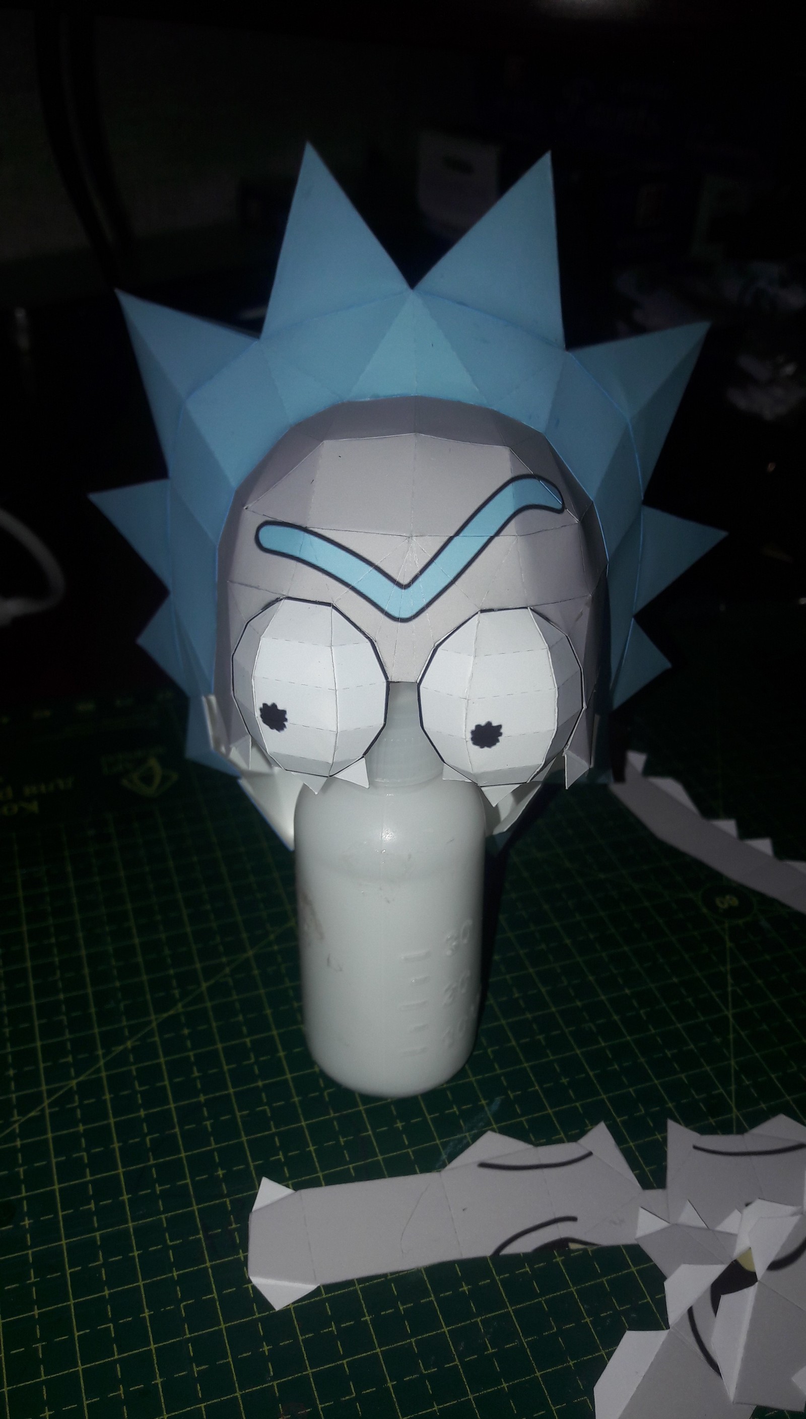 rick and morty papercraft paper figures - My, Rick and Morty, Needlework with process, Papercraft, Longpost