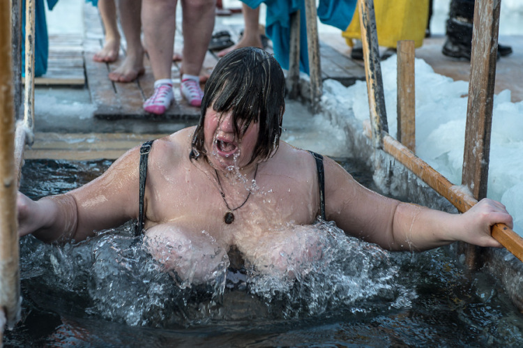 WALRUS - Walrus, Baptism, Water, Ice, People, Cold, Humor, A selection, Longpost