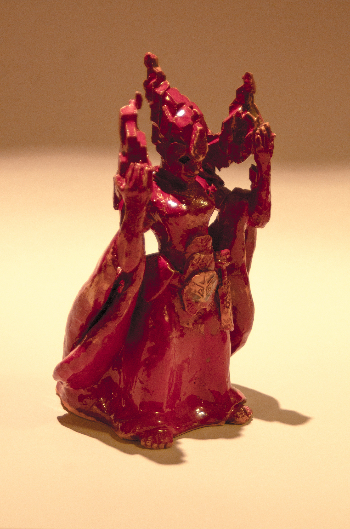 Princess Gladelynn (ceramic) - My, Sculpture, Figurine, With your own hands, Ceramics, Gnomes, Princess, , Attempt at writing, Longpost, Figurines