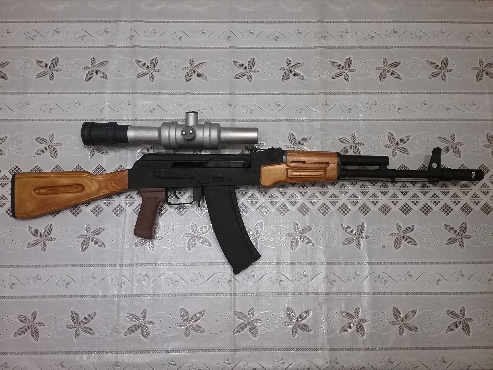 DIY AK-74 - My, Weapon, With your own hands, Needlework with process, Video, Longpost