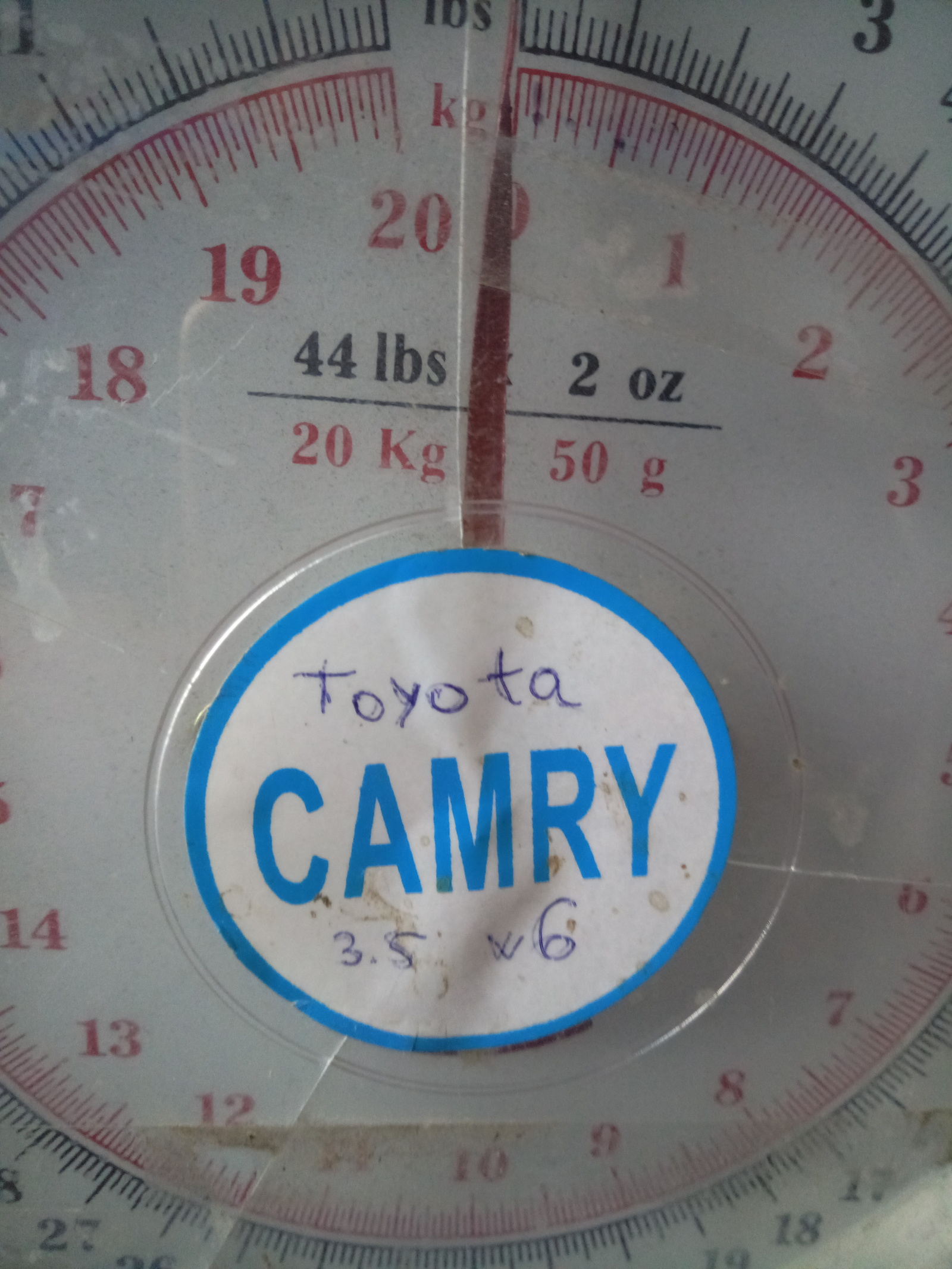 Bro, I bought a used Camry. - My, scales, Toyota Camry