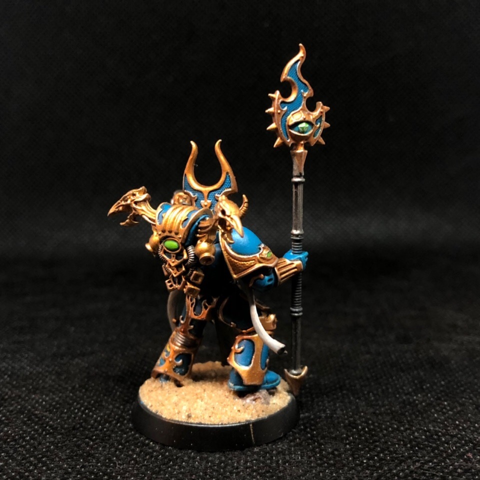 Heretic Sorcerer. - My, Wh miniatures, Warhammer 40k, Thousand Sons, Rubric marines, Chaos Sorcerer, Painting miniatures, Longpost