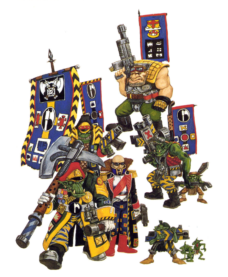 Warhammer 40.000 Rogue Trader Era Orks. Klans - My, Warhammer 40k, Wh Art, Old warhammer, Longpost