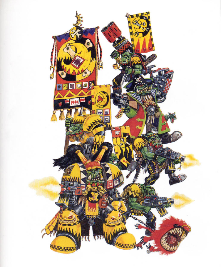 Warhammer 40.000 Rogue Trader Era Orks. Klans - My, Warhammer 40k, Wh Art, Old warhammer, Longpost