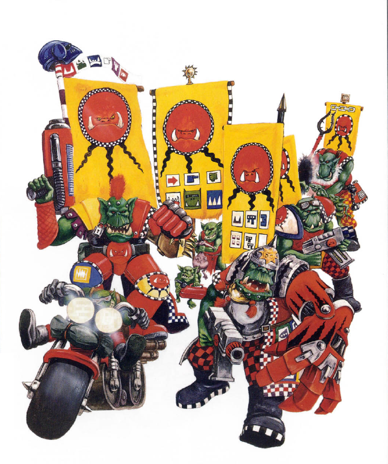 Warhammer 40.000 Rogue Trader Era Orks. Klans - My, Warhammer 40k, Wh Art, Old warhammer, Longpost