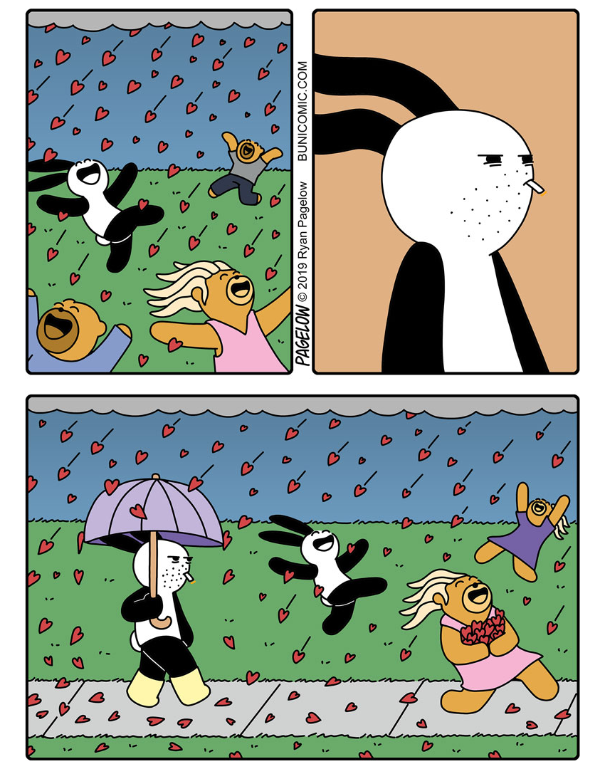 Valentine's Day - Valentine's Day, Holidays, Comics, Buni Dad, Buni, Pagelow