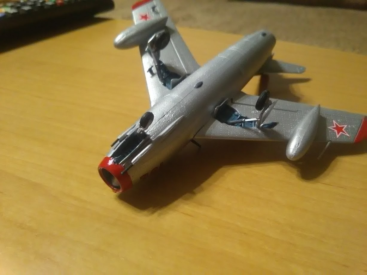 MIG - 15 - My, Stand modeling, Airbrush, Assembly jambs, Longpost