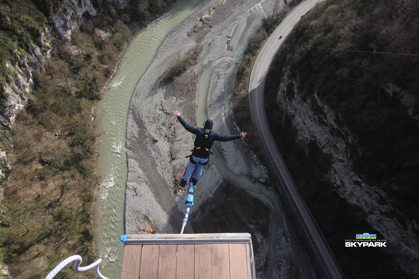 Прыжок с 207 метров, bungy. - Моё, Скайпарк, Bungy207, Skypark, Сочи, Банджи-Джампинг, Видео, Длиннопост