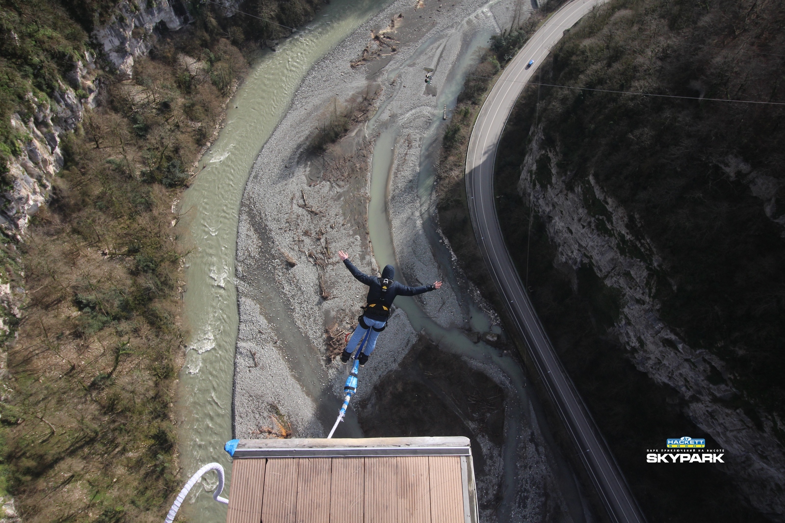 Прыжок с 207 метров, bungy. - Моё, Скайпарк, Bungy207, Skypark, Сочи, Банджи-Джампинг, Видео, Длиннопост