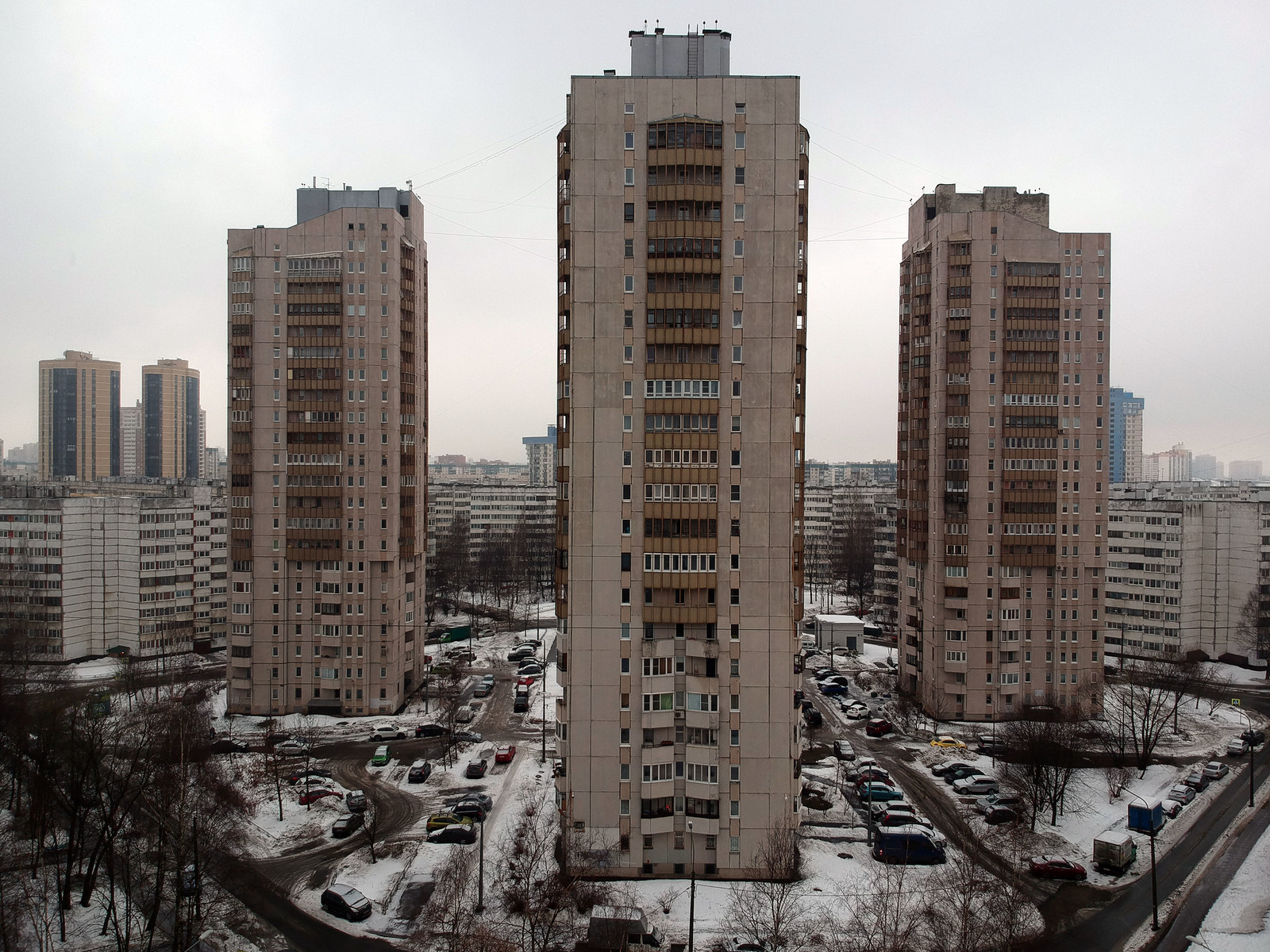 Gray Soviet - My, Saint Petersburg, Hopelessness, Building, Gray, Spring, Aerial photography