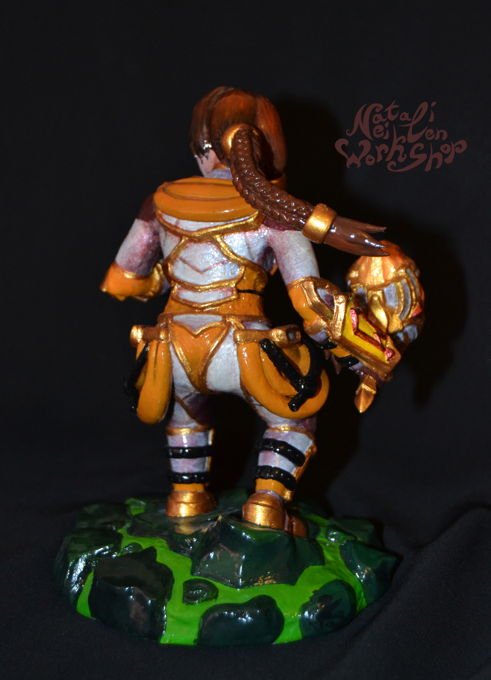 Dwarf Paladin (World of Warcraft) - My, World of warcraft, MMORPG, Figurine, Handmade, Computer games, Blizzard, Paladin, Dwarves, Longpost, Figurines