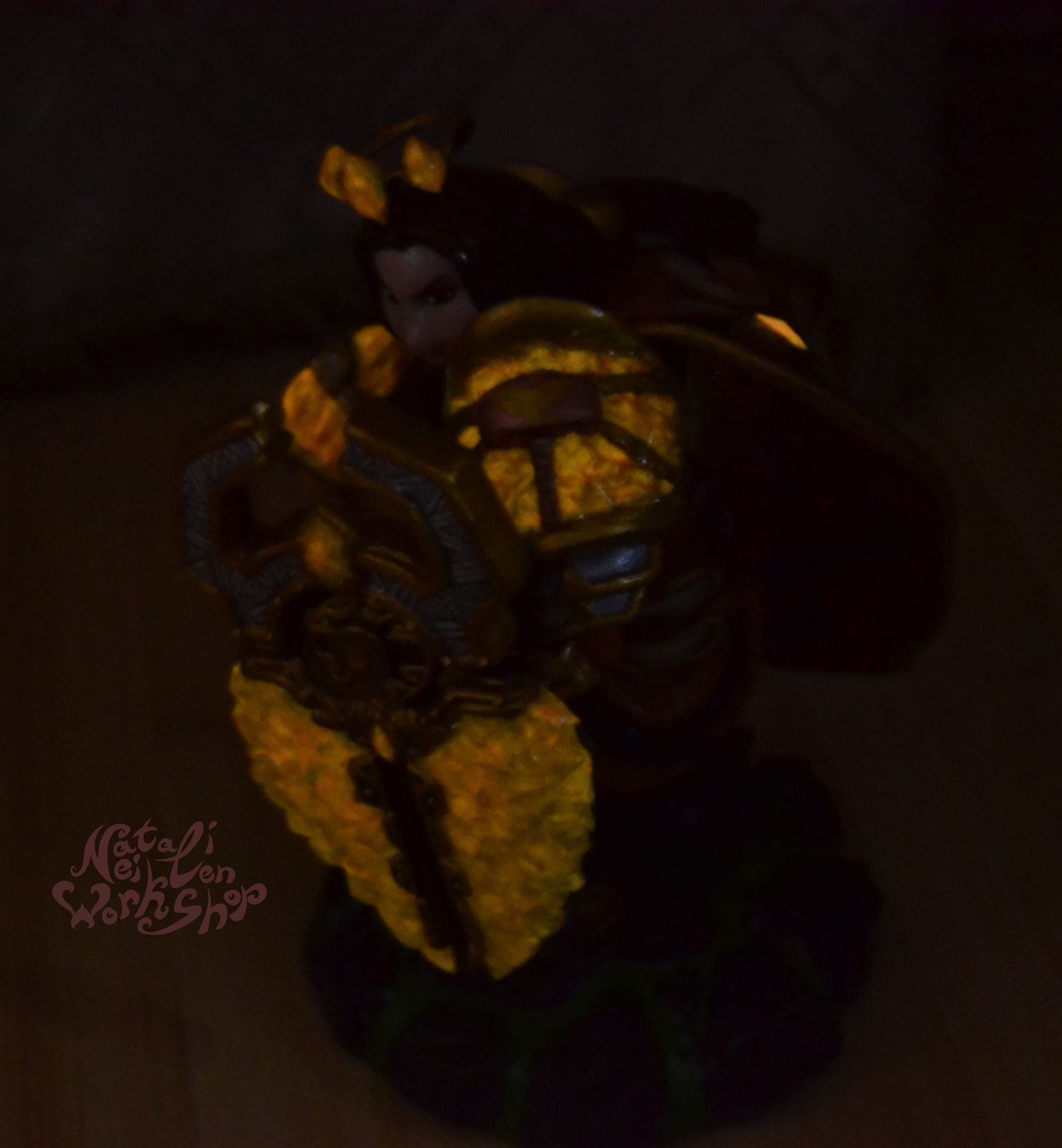 Dwarf Paladin (World of Warcraft) - My, World of warcraft, MMORPG, Figurine, Handmade, Computer games, Blizzard, Paladin, Dwarves, Longpost, Figurines