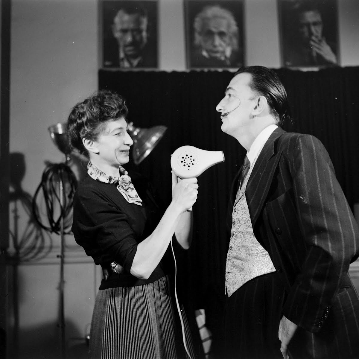 Salvador Dali in Philippe Halsman's studio, 1954. - Salvador Dali, The photo, Longpost