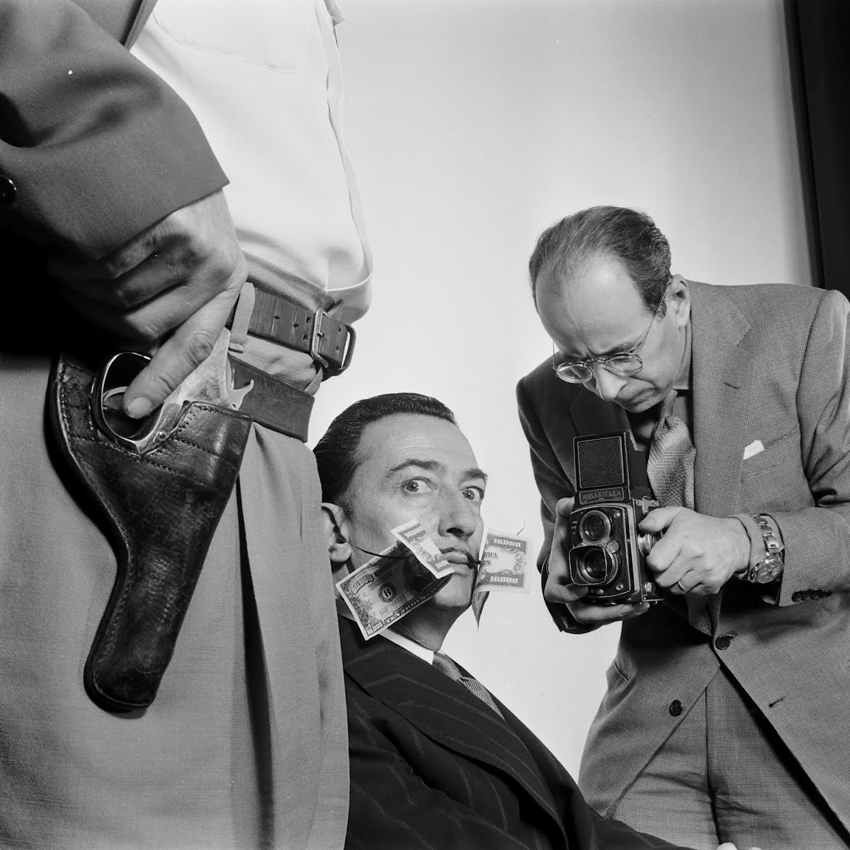 Salvador Dali in Philippe Halsman's studio, 1954. - Salvador Dali, The photo, Longpost