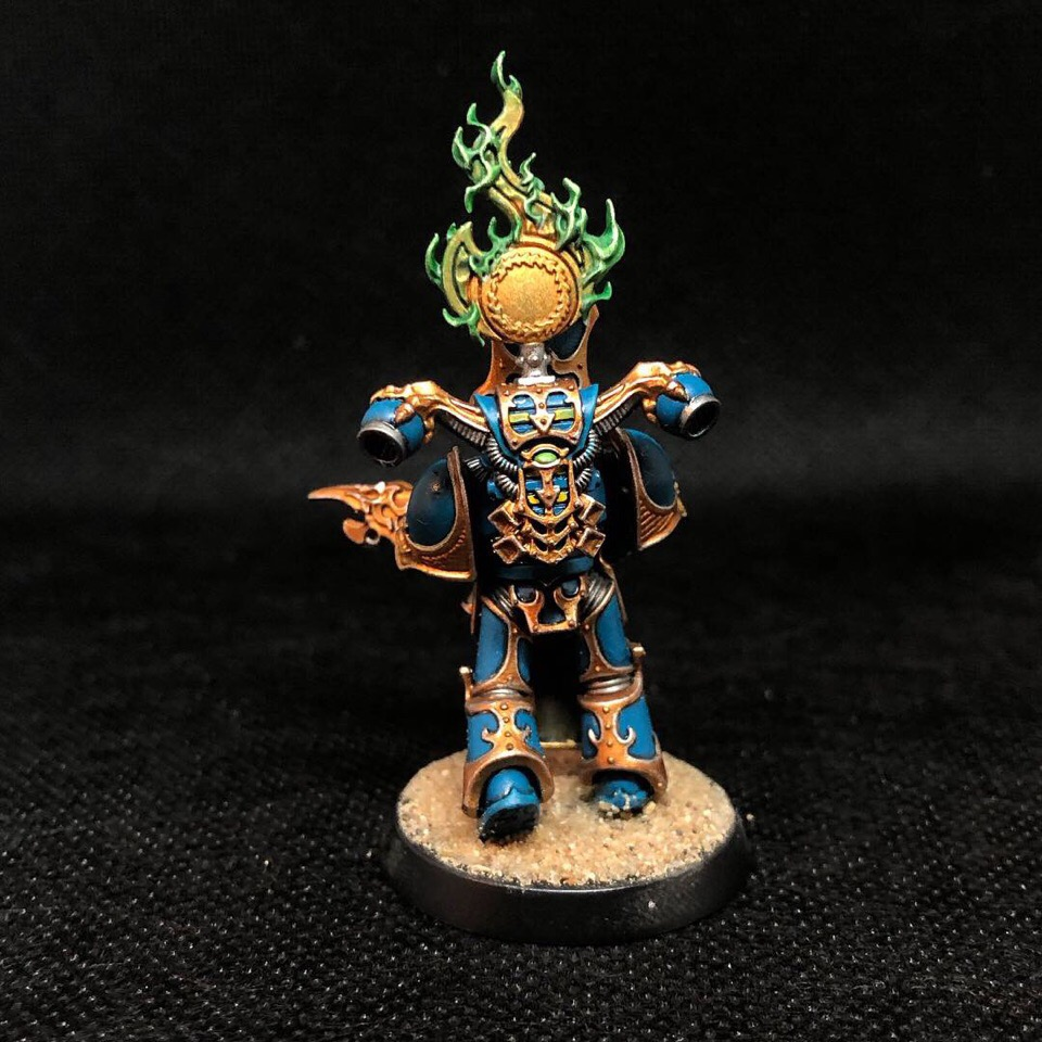 Огоньку? - Моё, Wh miniatures, Warhammer 40k, Thousand Sons, Wh painting, Миниатюра, Хобби