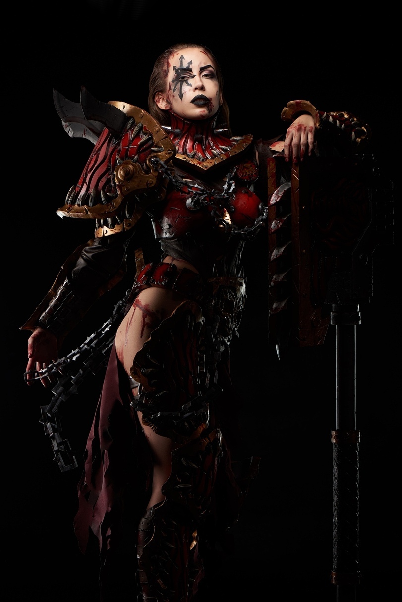 Take up your sword and fight without pain - Khorne guides you! - Warhammer cosplay, Warhammer 40k, , Cosplay, Longpost