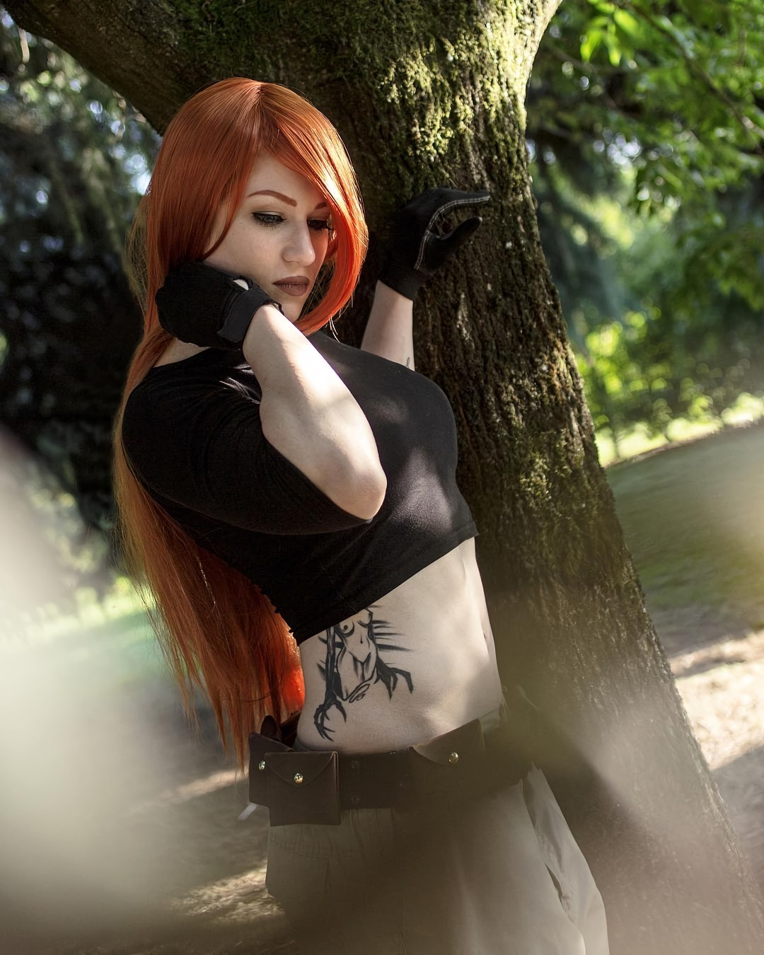 Vanth Inkfit as Kim Possible - Vanth Inkfit, Strong girl, Cosplay, Kim Five-with-plus, Girls, Sports girls, Longpost