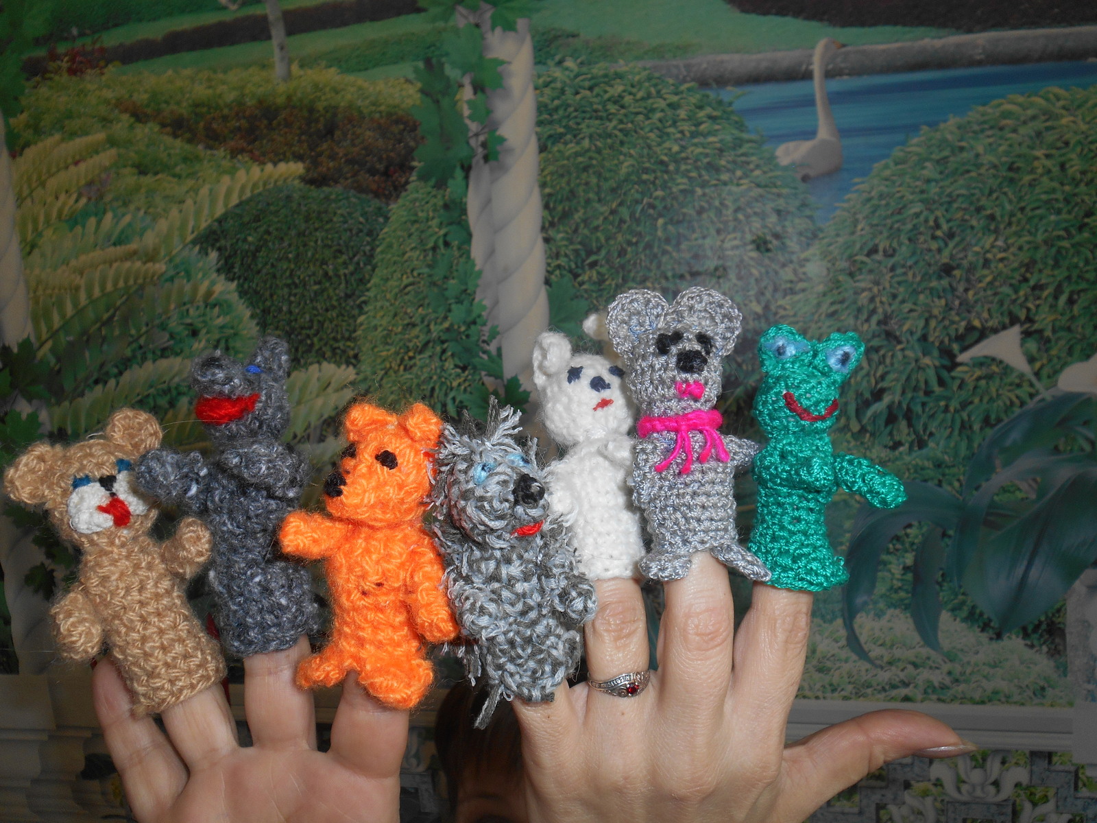 Finger theater do it yourself. - My, Needlework without process, Crochet, Finger theater, Longpost