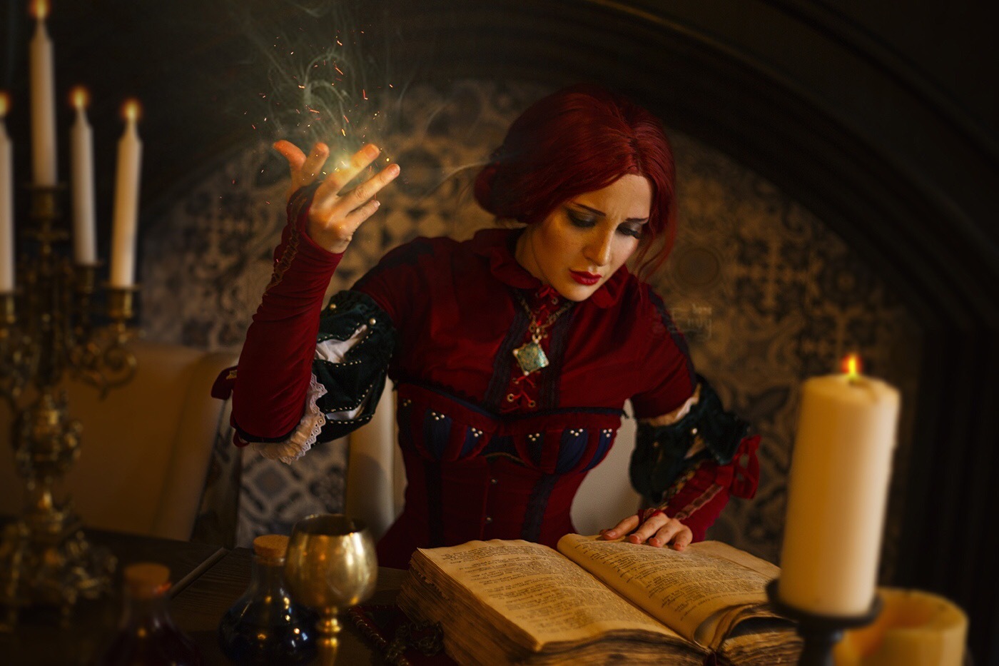 Triss Merigold - Косплей, Русский косплей, Красивая девушка, Ведьмак, Ведьмак 3: Дикая охота, Трисс Меригольд, Видеоигра, Длиннопост