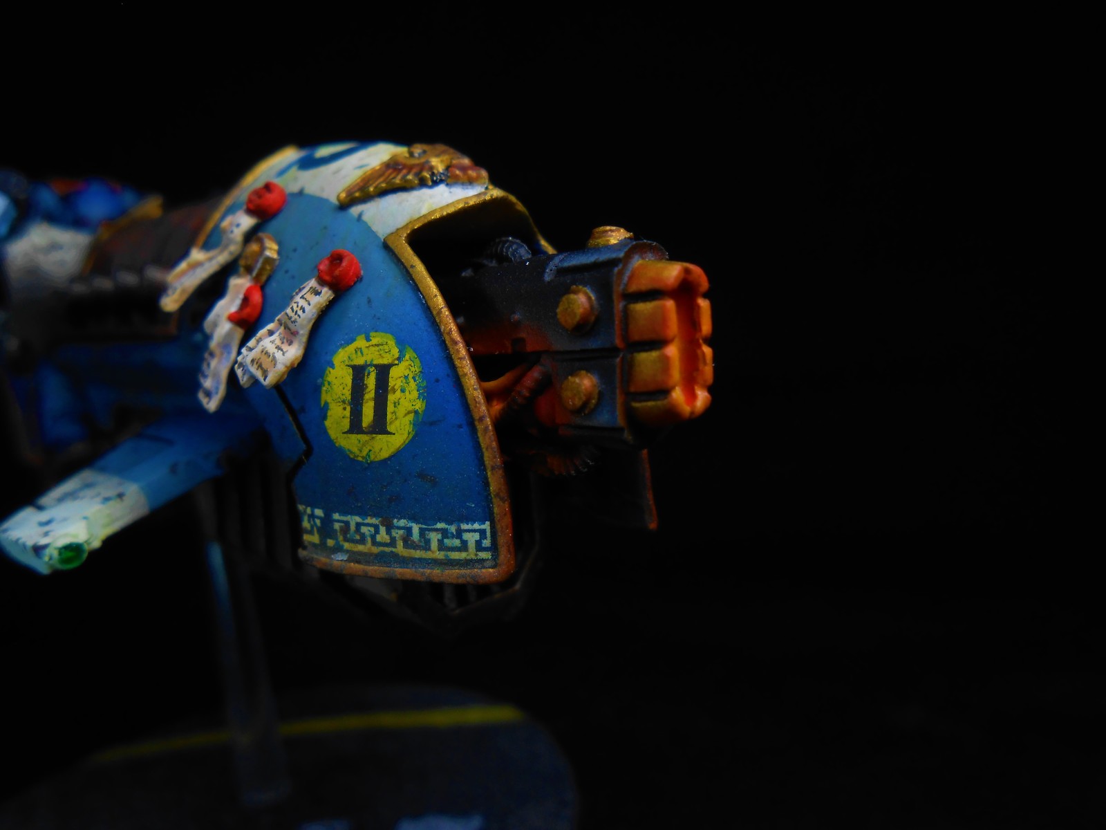 Летающий огурец - Моё, Warhammer 40k, Wh miniatures, Wh painting, Ultramarines, Миниатюра, Покраска миниатюр, Длиннопост