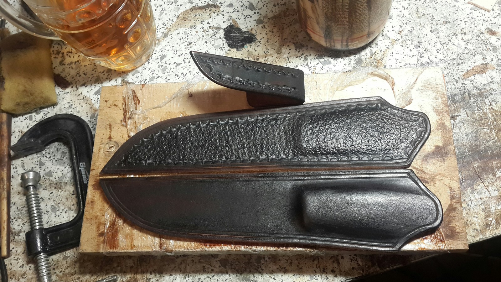 Knife m-390, blackwood - My, Knife, With your own hands, Longpost