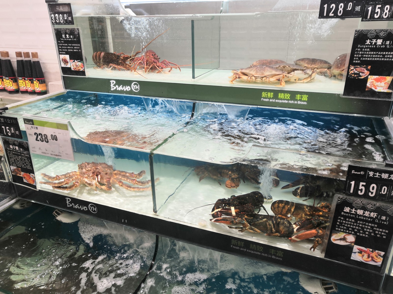 Supermarket in central China, part 3: Meat (+ video from the market) - My, China, Supermarket, Prices, Products, Longpost, Video