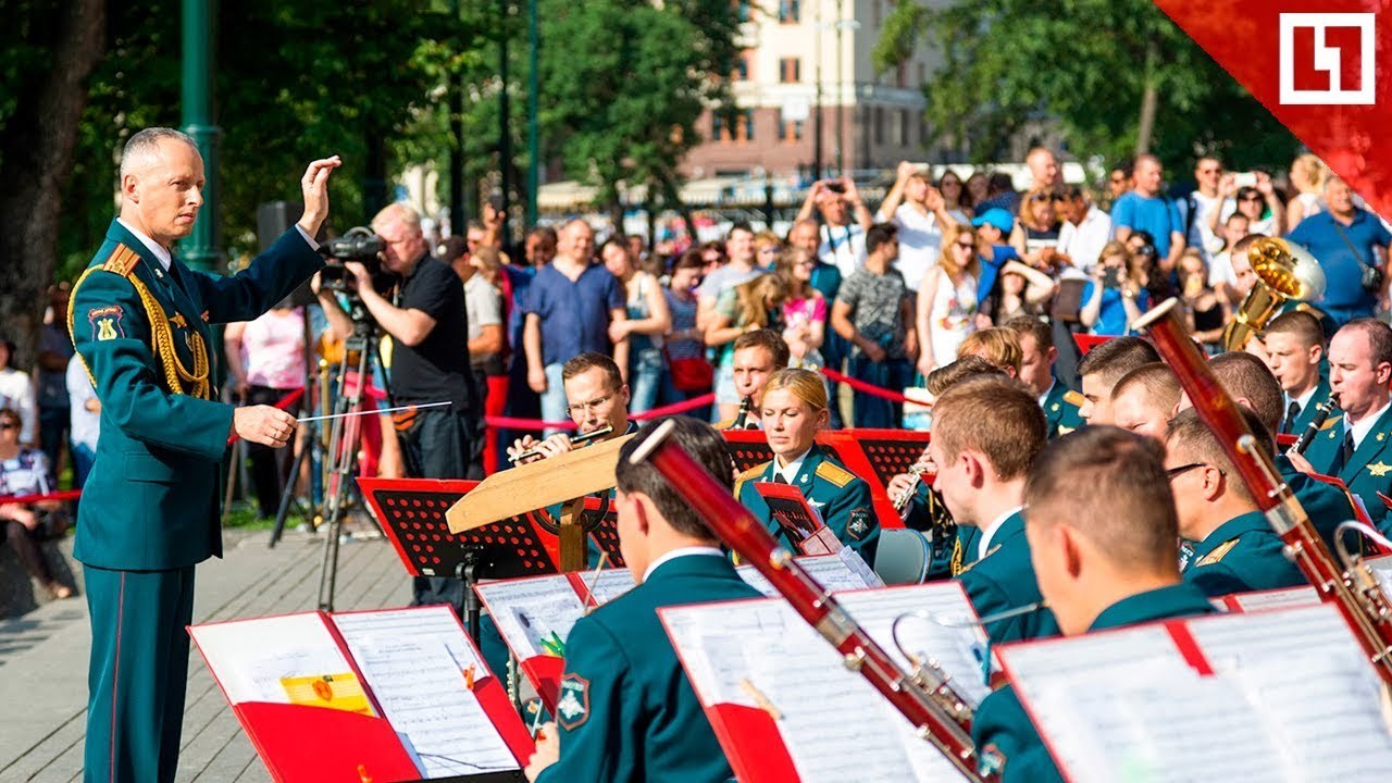 February 19 - Military Band Service Day - My, Military Band, Army, Musicians, Conductor, Longpost, Video