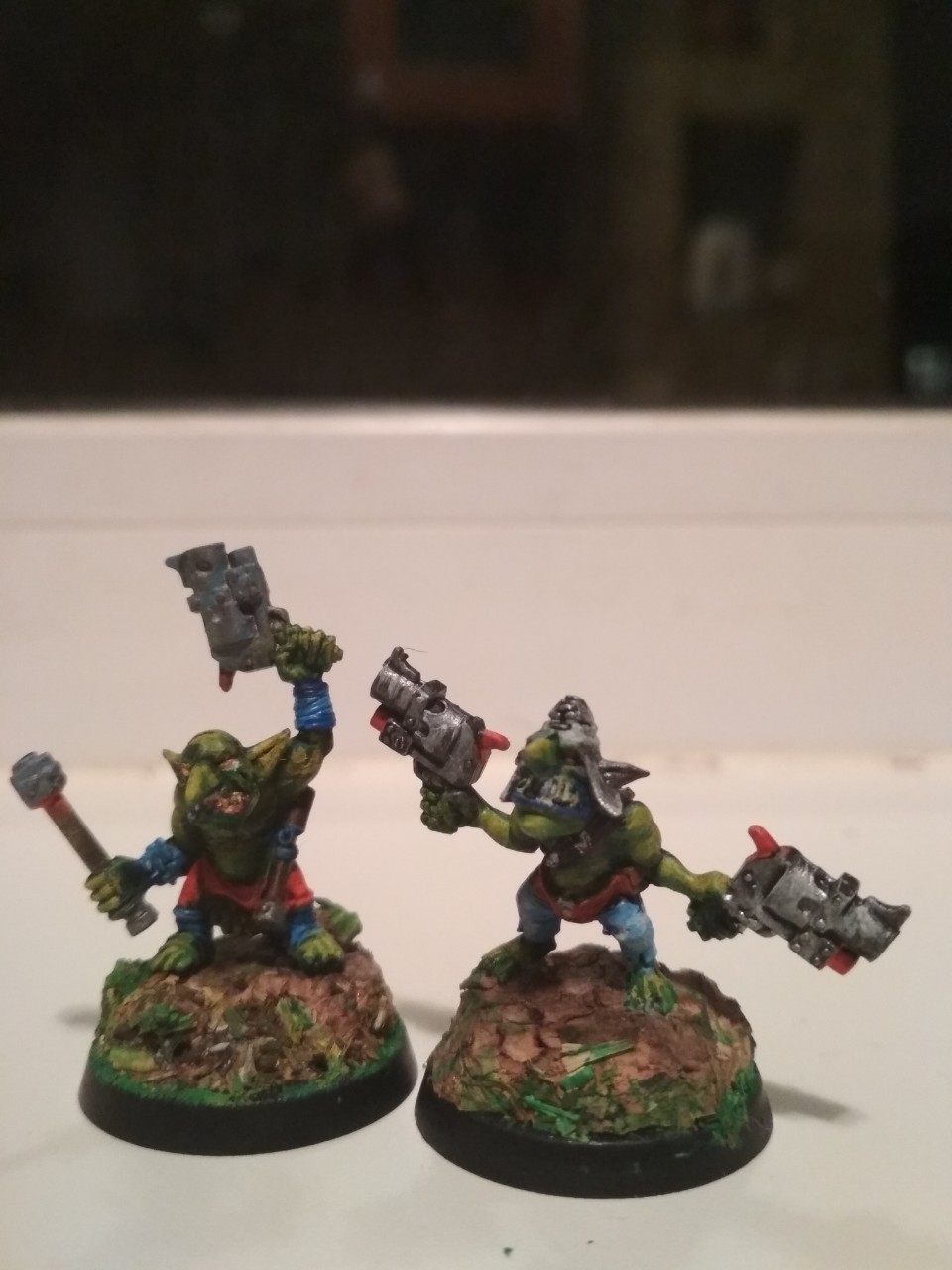 Orcs of the blind hand-ass part 2. - My, Wh miniatures, Longpost, Needlework without process, Warhammer 40k