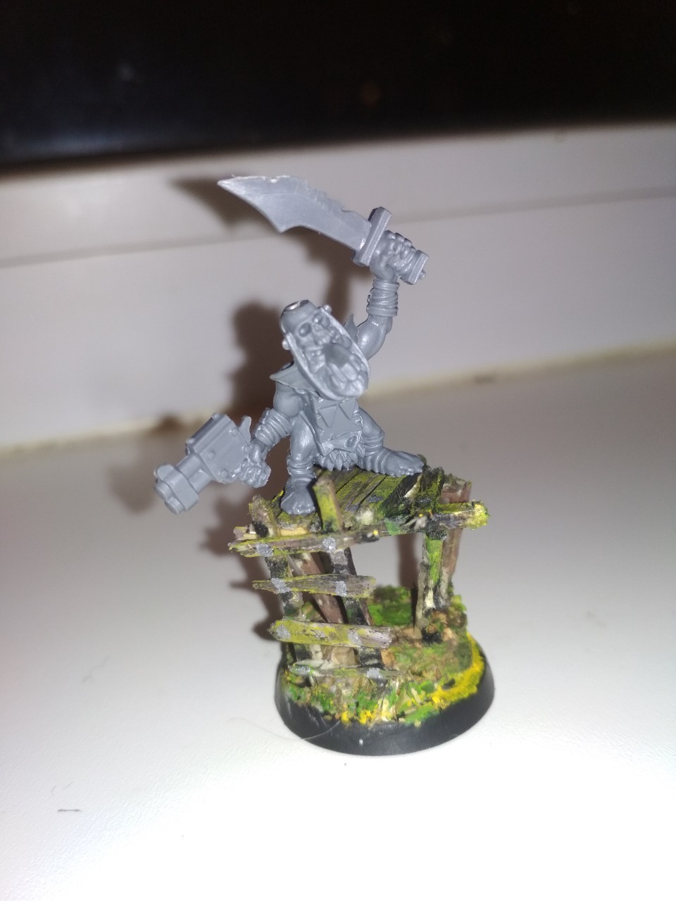 Orcs of the blind hand-ass part 2. - My, Wh miniatures, Longpost, Needlework without process, Warhammer 40k