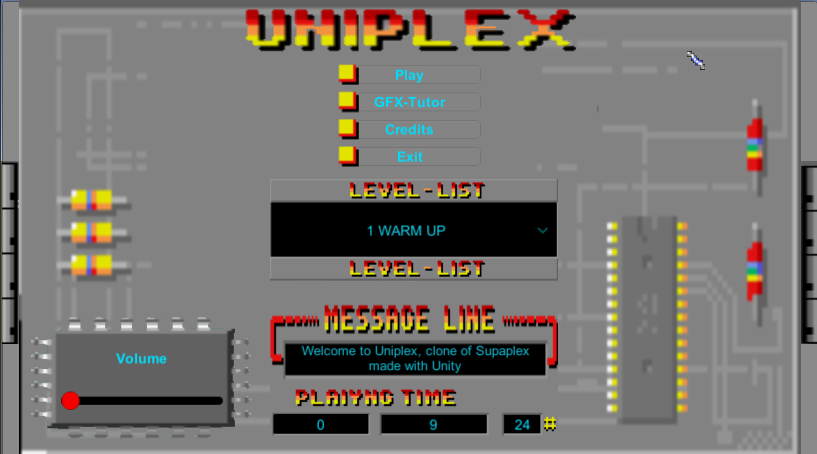 Supaplex Unity3d Clone - My, Gamedev, Supaplex, Unity3d, Longpost, GIF