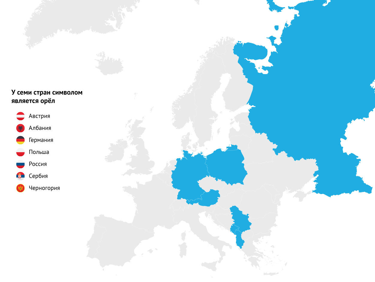 44 European countries and their national animals - Europe, Animals, Symbol, Geography, Longpost, Symbols and symbols