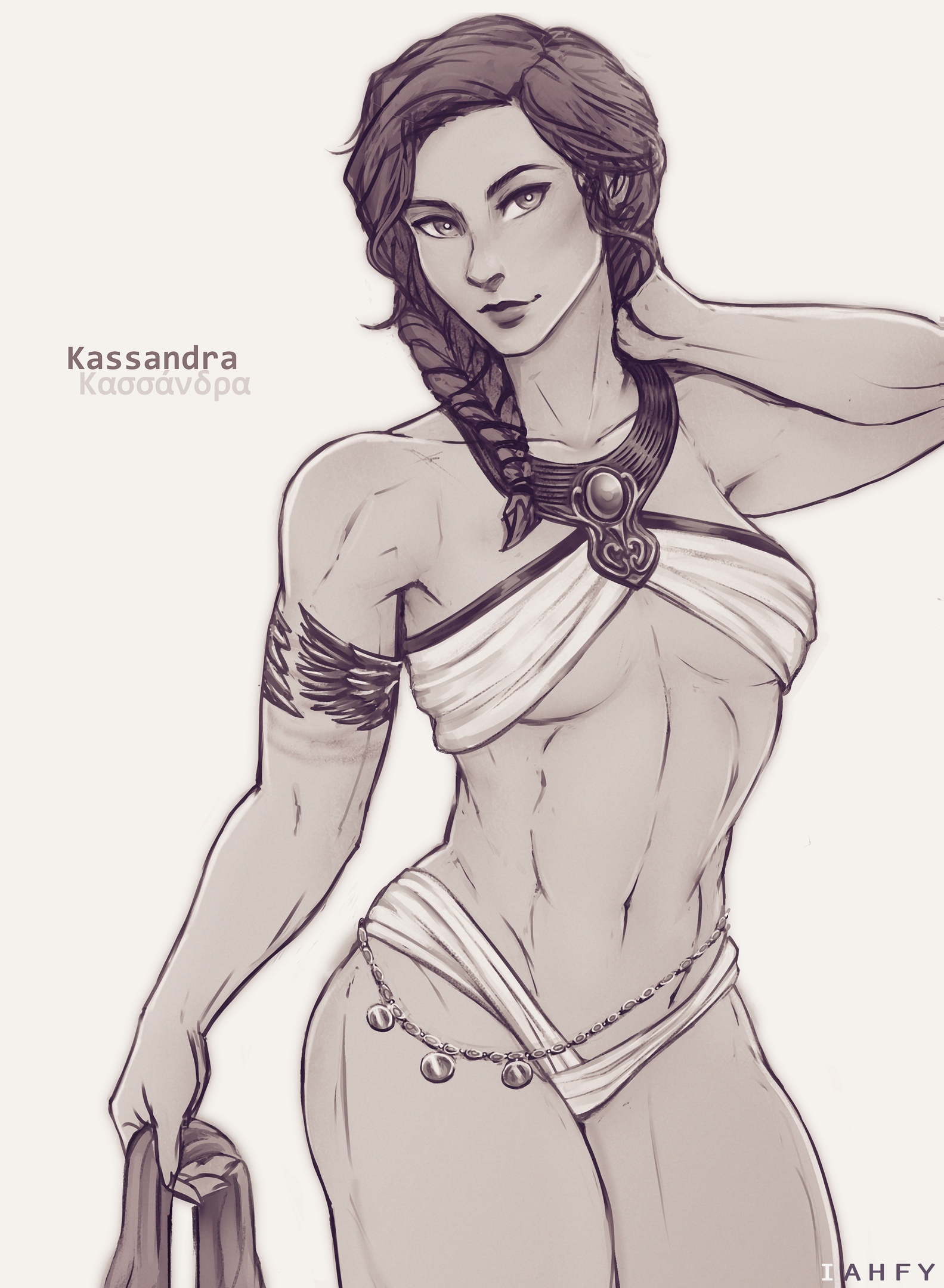 Kassandra - Art, Games, Assassins creed, Assassins creed odyssey, Cassandra, Iahfy, Longpost