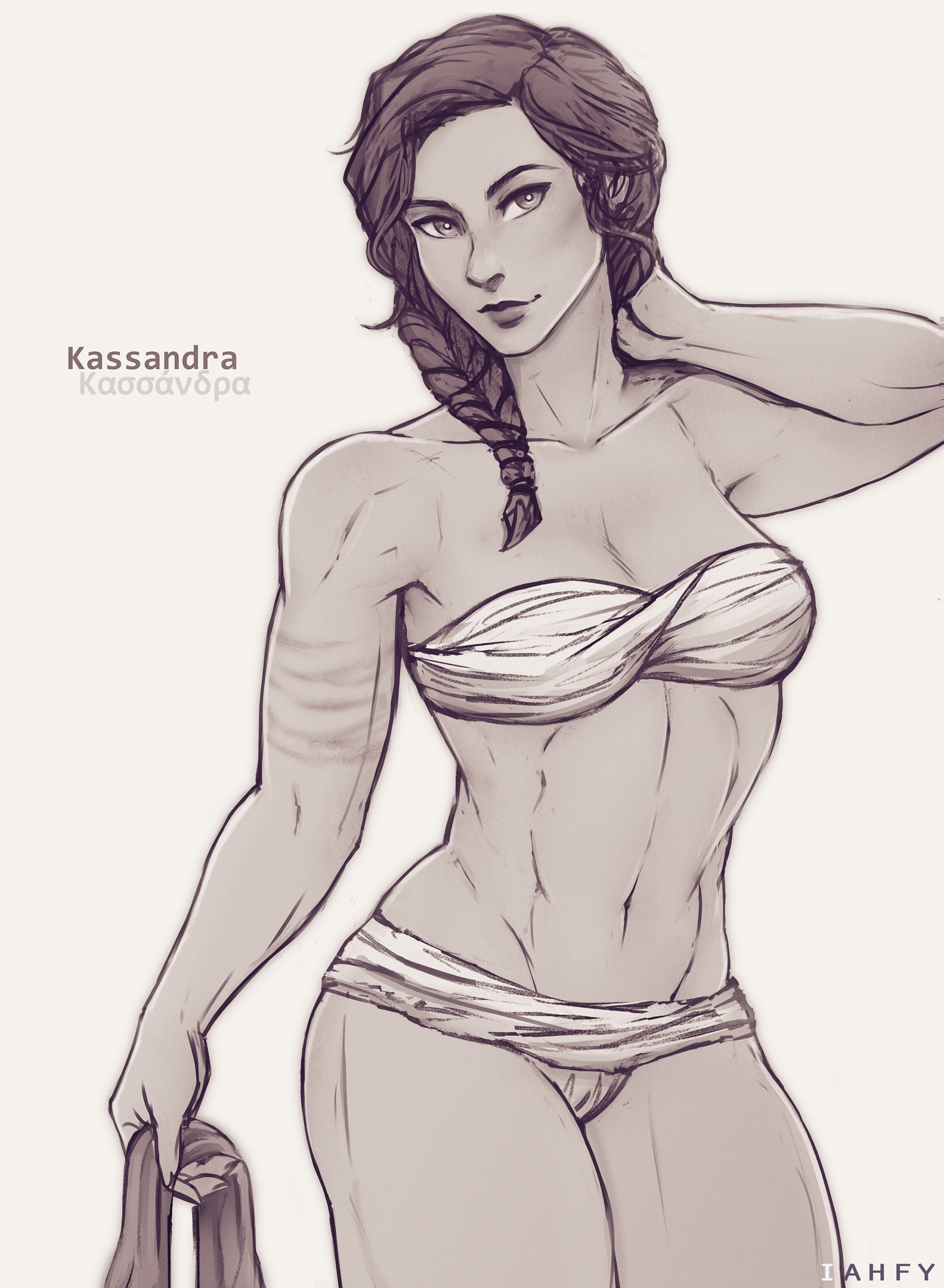 Kassandra - Art, Games, Assassins creed, Assassins creed odyssey, Cassandra, Iahfy, Longpost