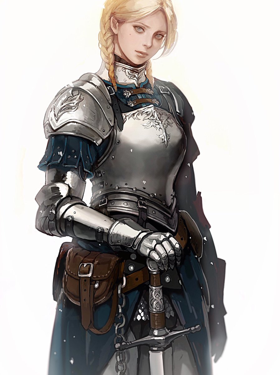 Knight - Арт, Рыцарь, Девушки, Ssakimetel