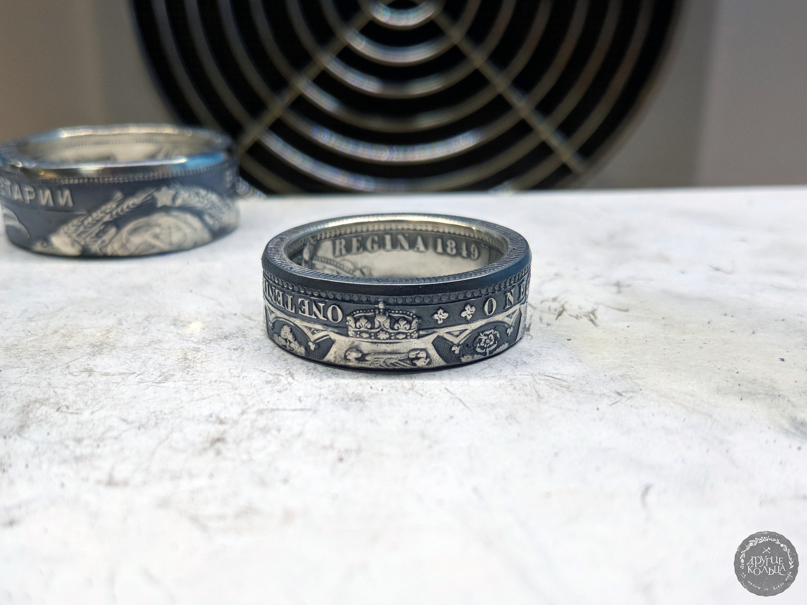 godless florin - My, Ring, Coin, Longpost, Decoration, Needlework without process, GIF