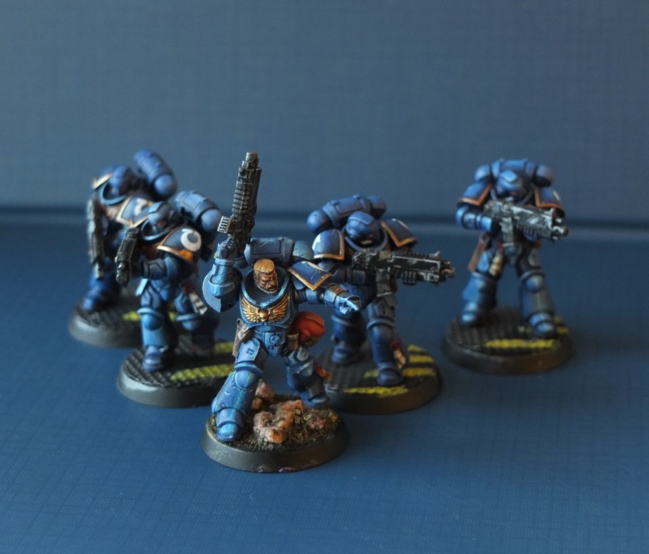 What I painted from the starter) - My, Wh miniatures, Miniature, Longpost, Warhammer 40k