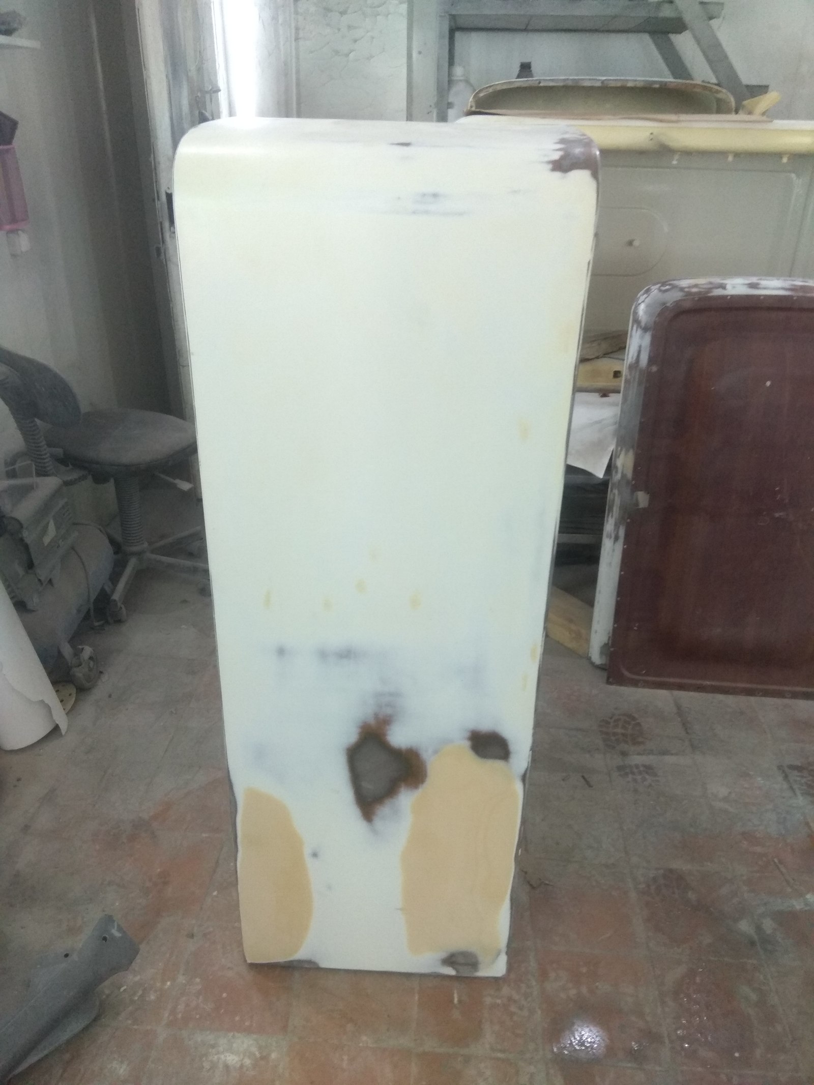 Refrigerator ZIL - My, Restoration, Retro, Loft, Interior Design, Kitchen, Longpost, Refrigerator