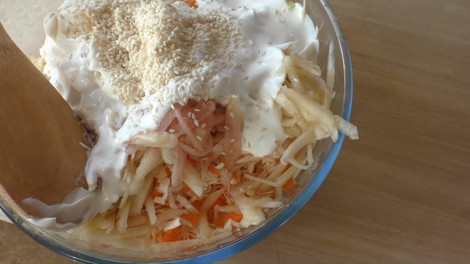 Even Americans make Mom's salad Popular salad Cole Slaw - Salad, , Recipe, Yummy, Other cuisine, Video recipe, Food, Preparation, Video, Longpost