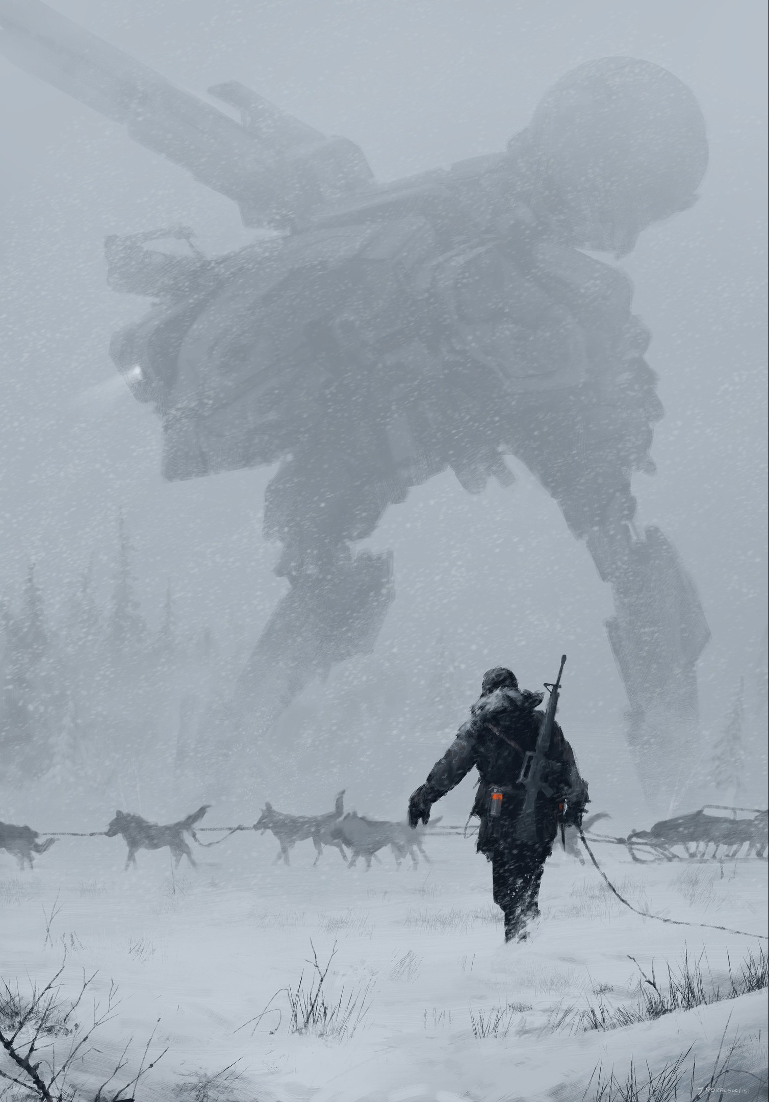 Artist Jacub Rozalski - Art, A selection, Drawing, Longpost, Jakub Rosalski