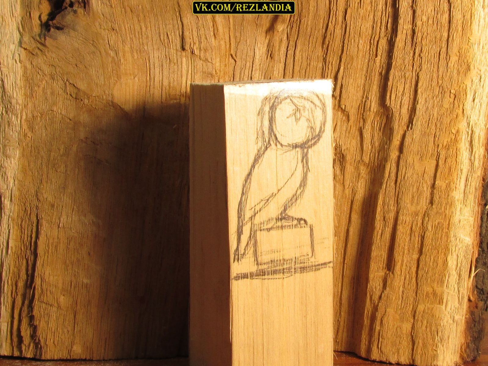 Two incisors - the owl is ready - My, Wood carving, With your own hands, Handmade, Owl, Miniature, Needlework with process, Longpost