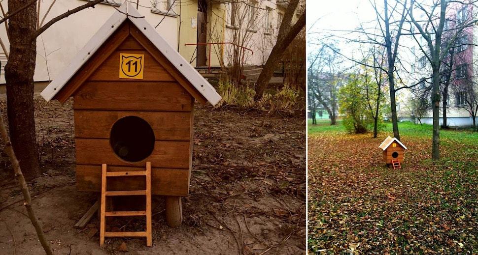 All have their own number and color. Kobrin volunteers built warm houses for cats - Kindness, Animals, cat, Volunteering, Help, Good deeds, Longpost, Helping animals