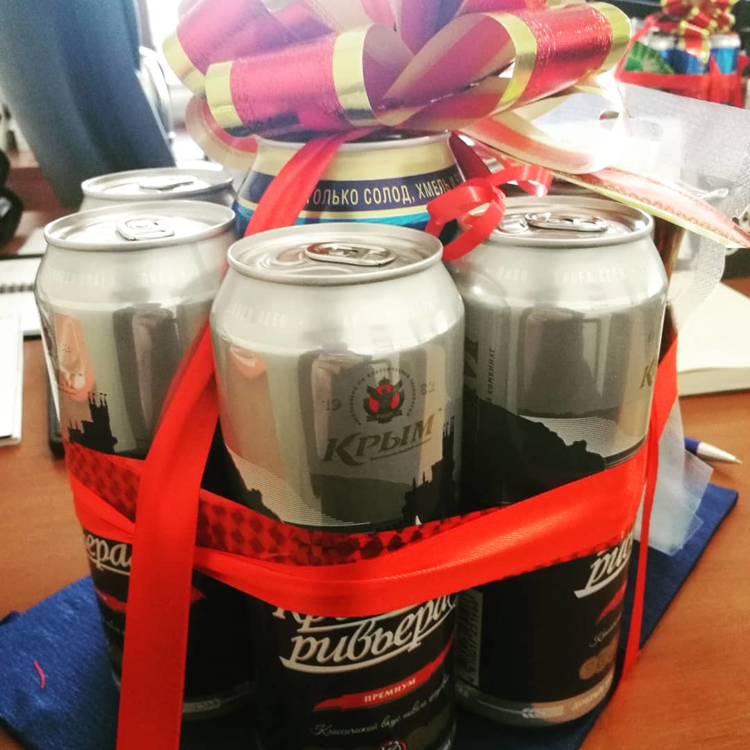 A working gift for the 23rd)) at least once guessed it))) - My, February 23, Unusual gifts, Beer, Beer snack, Longpost