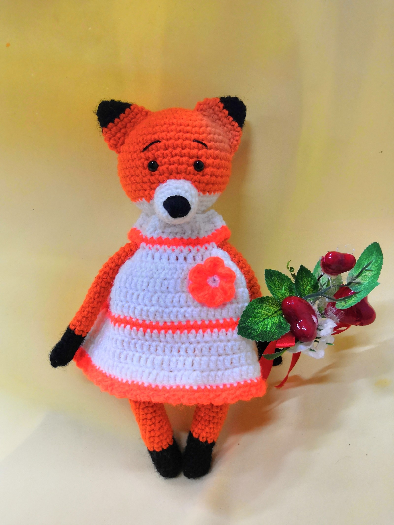 And again the cubs .... February is just such a fox month for me - My, Toys, I knit, Knitting, Longpost, With your own hands, Fox