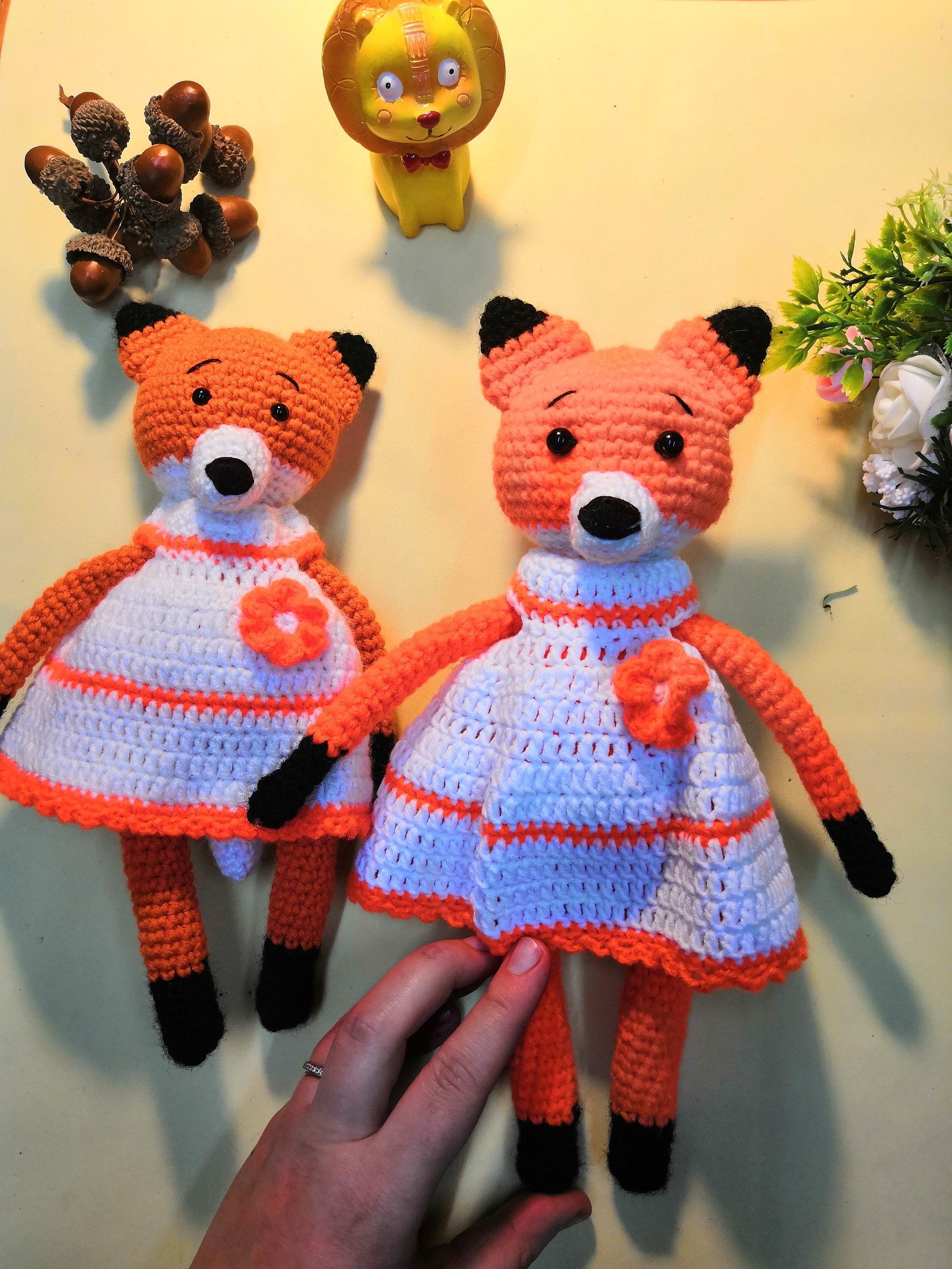 And again the cubs .... February is just such a fox month for me - My, Toys, I knit, Knitting, Longpost, With your own hands, Fox