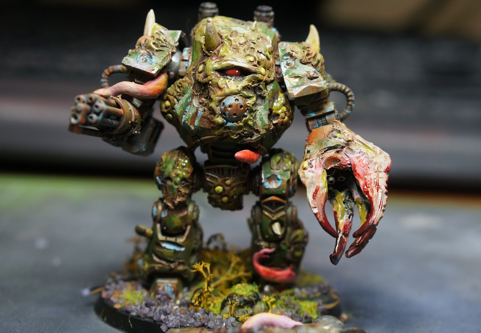 Chaos forged Contemptor - Моё, Wh miniatures, Warhammer 40k, Contemptor, Покраска миниатюр, Хобби, Длиннопост